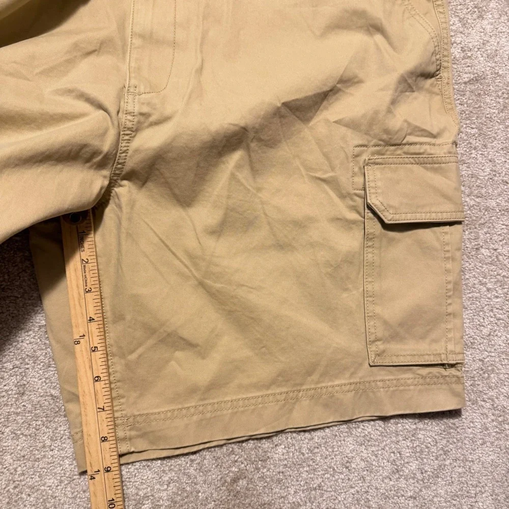 Sonoma Cargo Shorts Mens 48 Tan 100% Cotton Twill Multi-Pocket Casual New